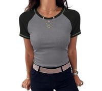 Litherday Camiseta Mujer Y2K Manga Corta Baby tee Crop Top