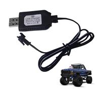 Lithium Battery USB Charging Cable - RC Airplane & Drone Battery Charger | Fast Chargings Cable For SM-2P, SM-3P, SM-4P 7.4V 1000mAh | Safety Protection & Charging Status Display