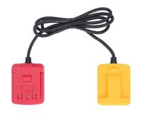 Lithium Ion Battery Adapter for DCB201 | Tool Battery Extension Cord & Weight Reducer for BAT618 Series | 1.6M Cord with Belt Hook for Overhead Work