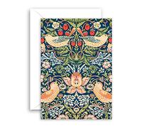 Lithobee - World Of Art Card William Morris - Ladrón de fresas - Tarjetas de felicitación para todas las ocasiones para amigos y seres queridos