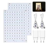 Lithophane LED Retroiluminación Board Kit, modelo fotográfico, accesorios de impresión DIY para impresión 3D CMYK Lithophane Photo Panel Reemplazo, panel LED con línea de atenuación para modelos