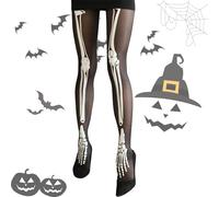 Lithyc Medias De Esqueleto Para Mujer-Cosplay-Medias De Halloween Con PatróN De Calavera-Halloween-Medias De Halloween-Suitable For Masquerades, Holiday Costumes