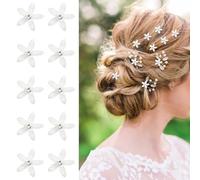 Lithyc Paquete de 10,Flores Pelo - Adorno Pelo Comunion - Flores Pelo NiñA - Adecuado Para Viajes,Fiestas de CumpleañOs,Representaciones Teatrales,Adecuado Para Todo Tipo de Cabello