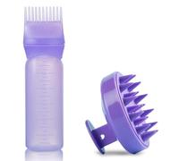 Lithyc Paquete De 2 Aplicador Aceite Pelo,Masajeador Capilar,Scalp Oil Applicator,Botella VoluméTrica De Color De Cabello,Aplicador De Aceite Para El Cabello,Herramientas Para TeñIr El Cabello