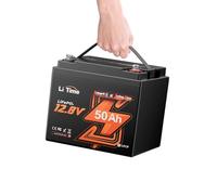 Litime Batería Lifepo4 12V 50Ah con Bluetooth, 50A BMS y Protección Baja Temperatura, 4000+ Ciclos, 10 Años de Vida, Batería Litio 12V para Trolling Motores, Barco, Caravana, Energía Respaldo