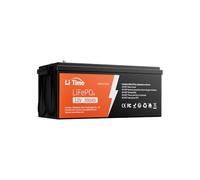 Litime Batería Litio 12V 300Ah con 200A BMS, Baterías LiFePo4 12V 300Ah MAX 2560W Potencia Carga, 4000-15000 Ciclos, para Caravana, Energía Respaldo, Aplicación Fuera Red, Camper Furgoneta