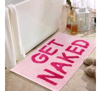 Litinliv Alfombra alfombrar Súper Absorbente para baño 40x60cm, Antideslizante, Lavable en Lavadora, Pink
