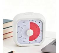 Litinliv Cronómetro Visual Infantil 60 Minutos con Cuenta Regresiva - Temporizador de Gestión del Tiempo para Niños, Ideal para Aula, Cocina y Oficina, Diseño Silencioso y Fácil de Usar