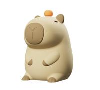 Litinliv Luz Nocturna Infantil, Capybara Lampara Bebe Noche Control Táctil, Led Luz de Noche USB Recargable con Temporizador, Kawaii Silicona lampara Infantil Personalizada Regalo para Niños Bebés