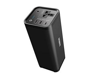 LITIONITE Hurakan 200W / 46.400mAh Power Bank Mini Generador de energía portátil - 1x AC Toma 220V - 2X USB-A - 1x PD USB-C - Batería Externa para Ordenador portátil/CPAP/Drone/TV/LED/PC/Scooter