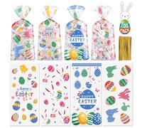 Litmitfu Paquete de 100 bolsas de regalo de Pascua