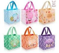 Litmitfu Paquete de 6 bolsas de regalo no tejidas de Pascua