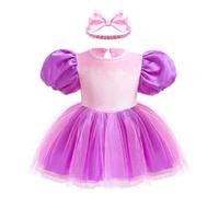 Lito Angels Bebé Body Princesa Morada con Tutú y Diadema, 18-24 Meses