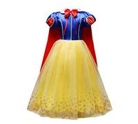 Lito Angels Disfraz de Carnaval Vestido de Princesa Blancanieves con Capa para Niñas Pequeñas Talla 2 años (etiqueta de tela 80), Estilo C