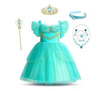 Lito Angels Disfraz de Princesa Desierta Vestido Tul con Diadema y Accesorios para Niñas Talla 4-5 años