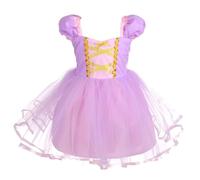 Lito Angels Disfraz de Princesa Rapunzel Vestido Tul para Niñas Pequeñas Talla 2-3 años, Morado
