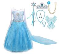 Lito Angels Disfraz de Princesa Reina de Nieve Vestido de con capa y Accesorios para Niñas, Talla 11-12 años, F