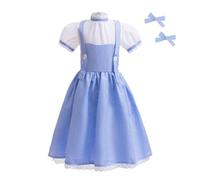 Lito Angels Disfraz de Vestido Personaje de Libro de Mago Cuadros Azul para Niñas Talla 10-11 años