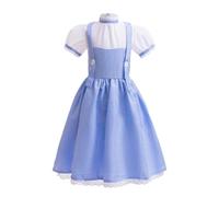 Lito Angels Disfraz de Vestido Personaje de Libro de Mago Cuadros Azul para Niñas Talla 6-7 años