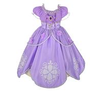 Lito Angels Disfraz de Vestido Princesa Sofia para Niñas, Talla 3-4 años, B, Morado