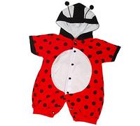 Lito Angels Disfraz Mono de Ladybug Mariquita Mameluco con capucha para Bebe Talla 3-6 Meses (Número de etiqueta 0S)