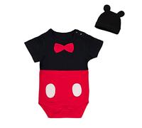 Lito Angels Disfraz Mono de Mickey Mouse con Gorra de Orejas de Ratón para Bebé Niños Talla 12-18 Meses