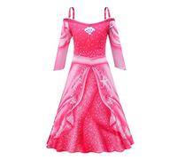 Lito Angels Disfraz Sirenita Vestido Sirena de Princesa Ariel para Niñas, Talla 10-11 años, Rosa caliente