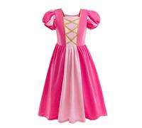 Lito Angels Disfraz Vestido de Princesa Aurora Bella Durmiente Ropa Casual para Niñas Talla 9-10 años, Rosa caliente (Número de etiqueta 140)