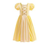 Lito Angels Disfraz Vestido de Princesa Belle la Bella y la Bestia Ropa Casual para Niñas Pequeñas Talla 4-5 años, Amarillo (Número de etiqueta 110)