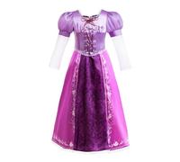 Lito Angels Disfraz Vestido de Princesa Rapunzel Carnaval Fiesta de Cumpleaños para Niña Pequeña Talla 14-15 años, Morado