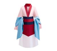 Lito Angels Disfraz Vestido Princesa Mulan Traje Tradicional Chino Hanfu para Niñas Pequeñas Talla 13-14 años, Rosa