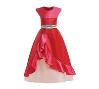 Lito Angels Disfraz Vestido Rojo de Princesa Elena de Fiesta de Cumpleaños para Niñas Talla 9-10 años (Número de etiqueta XL)