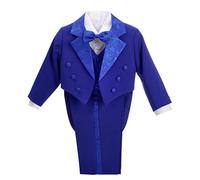 Lito Angels - Esmoquin Azul Royal para bebé niño, Traje de Vestir Elegante para Boda, Fiesta Formal, Ceremonia y ocasión Especial (con Chaleco y Pajarita) Talla 24 Meses (Número de Etiqueta 03)
