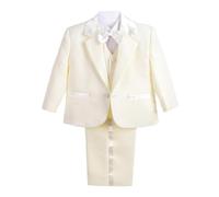 Lito Angels Trajes y Blazers Marfil Ivory para Bebe Niño, Ropa Elegante Formal Ceremonia Fiesta, Talla 12 Meses