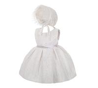 Lito Angels Vestido de Bautizo para bebé niña con Diamantes de imitación, para Bautizo, Boda, Vestido de Flores, 18-24 Meses, Ivory