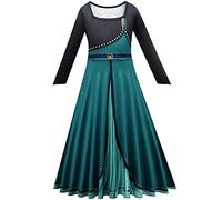 Lito Angels Vestido de Coronación de la Reina Anna para Niña, Disfraz de Princesa Reino del Hielo 2, Talla 12-14 años, Verde
