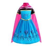 Lito Angels Vestido de Coronación de Princesa Elsa para Niñas Pequeños Disfraz de Reino del Hielo con Capa, Talla 18-24 Meses
