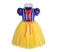 Lito Angels Vestido Disfraz de Princesa Blancanieves para Niñas Talla 7-8 años Estilo A