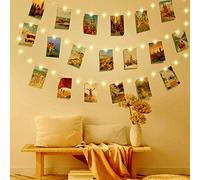 litogo USB Clip Cadena de Luces LED, 5m 50 LED Colgar Fotos con Pinzas Guirnalda Luces Fotos 30 Pinzas Para Fotos Fotoclips pinzas con Luz para Colgar Fotos Por Decoración Habitaciones, Navidad