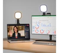 LitONES Anillo de luz de Escritorio para Laptop y Monitor - 84 LED, 50 Modos, luz Suave para cámara Web para el Cuidado de los Ojos para Zoom, transmisión, videollamadas, Trabajo Remoto, luz Selfie