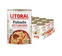 LITORAL Fabada Asturiana, Pack de 15 x 420 g