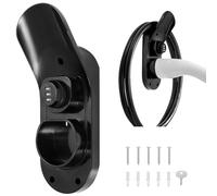 Litorange Soporte para cable de carga tipo 2 con cerradura de combinación mecánica y soporte para coche eléctrico con conector IEC 62196-2, antirrobo para cable y cargador