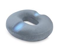 LITSPOT Cojín de Asiento Ortopédico para Hemorroides Cojin Silla Oficina Cojín ergonómico de Espuma de Memoria (Gris)