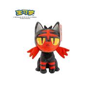 (Litten 22CM)POKEMON Original Plush Toy Gengar Pikachu Charizard Genuine Plush Doll Soft Kawaii Cute Cartoon Piplup Toys for Kids Gift