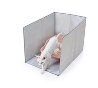 Litter Box Enclosure - Waterproof Cat Litter Box Pee Splash Cover | Anti-Leakage Foldable Protector | for Hygiene Messes Prevention Living Room Apartment House Small Medium Large