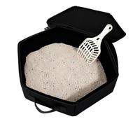 Litter Box for Cats | Leak-Proof Water-Resistant Pet Carrier | Plegable impermeable Travel Litter Box for Cats - for Easy Cleaning Pet Supplies Travel Car Hotel Home Indoor Outdoor