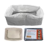 Litter Box Liners - Bolsas de residuos para gatos resistentes con cierre de cadena, forro de bandeja resistente, diseño de gran tamaño | Mantenimiento del inodoro para mascotas, protección del suelo
