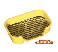 Litter Box - Removable Stainless Steel Grid Potty Toilet | Cachorro & Pet Training Tray for Cats, Perros, Animals | Interior Outdoor Use for Home, Apartments, Household, Homes