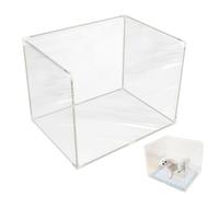 Litter Box Splash Guard, Foldable Enclosure, 24.02 X17.72 in Transparent Design with Easy Installation, Dog Privacy Screen for Bedroom Dorm Apartment Home Balcony Toilet Training Indoor Pet Pee