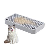 Litter Box Step, Kitten Toilet, Double Layered Litter Trapper, Filter Function, Waterproof Ramp Pedal, Home for Pets, Bunny and Animals, 12.6x6.3x1.57 Inches